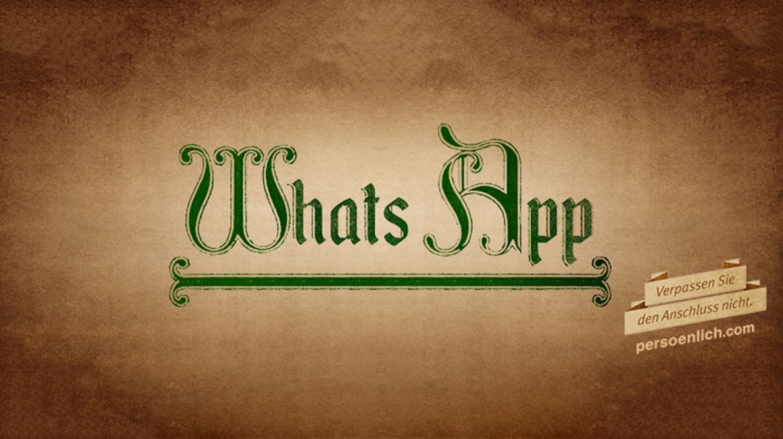 Werbung des Magazins persönlich